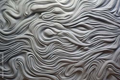 gray plasticine with fabric impression texture