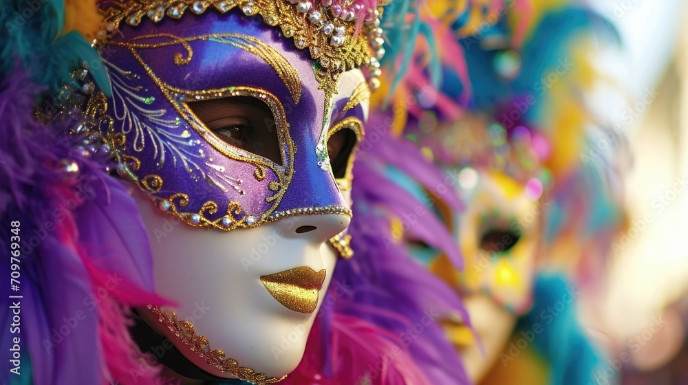 mardi gras mask. 