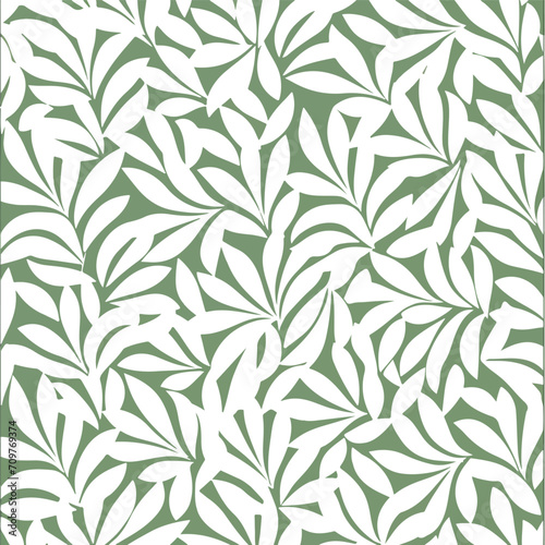 Leaves ornament pattern background vector