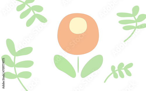 レトロな花
