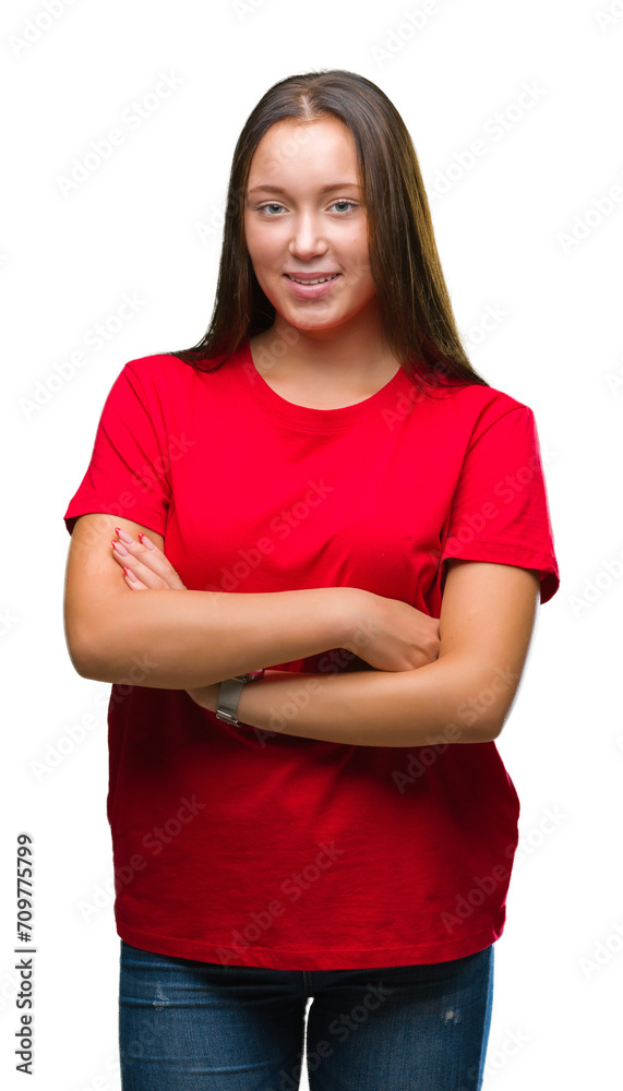 Young beautiful caucasian woman over isolated background happy face smiling with crossed arms looking at the camera. Positive person. Young beautiful caucasian woman over isolated background happy face smiling with crossed arms looking at the camera. Positive person.