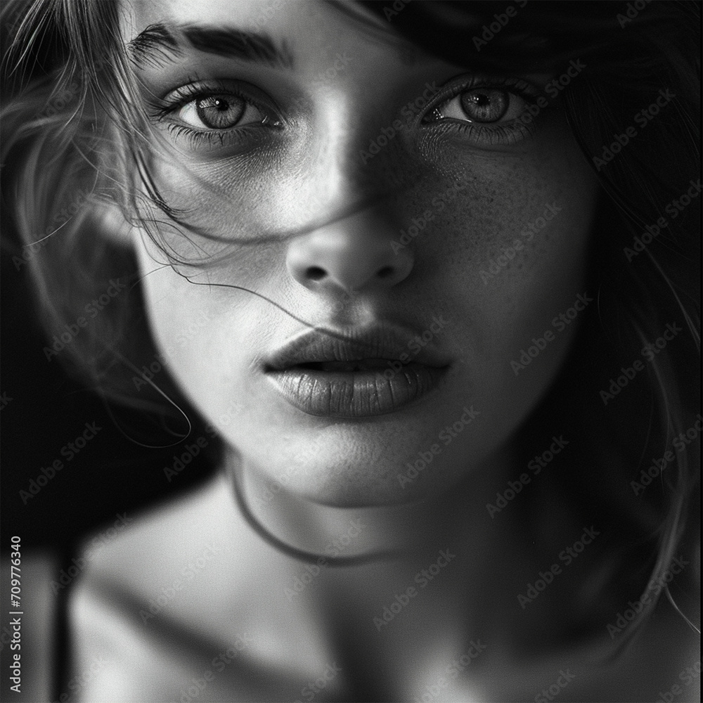 Fototapeta premium portrait of a beautiful young woman