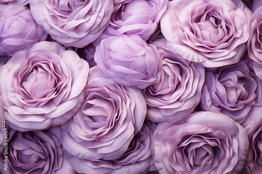 Elegant Light Purple Lisianthus Flower Background