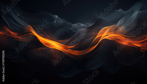 Futuristic abstract coloured wavy forms background photo