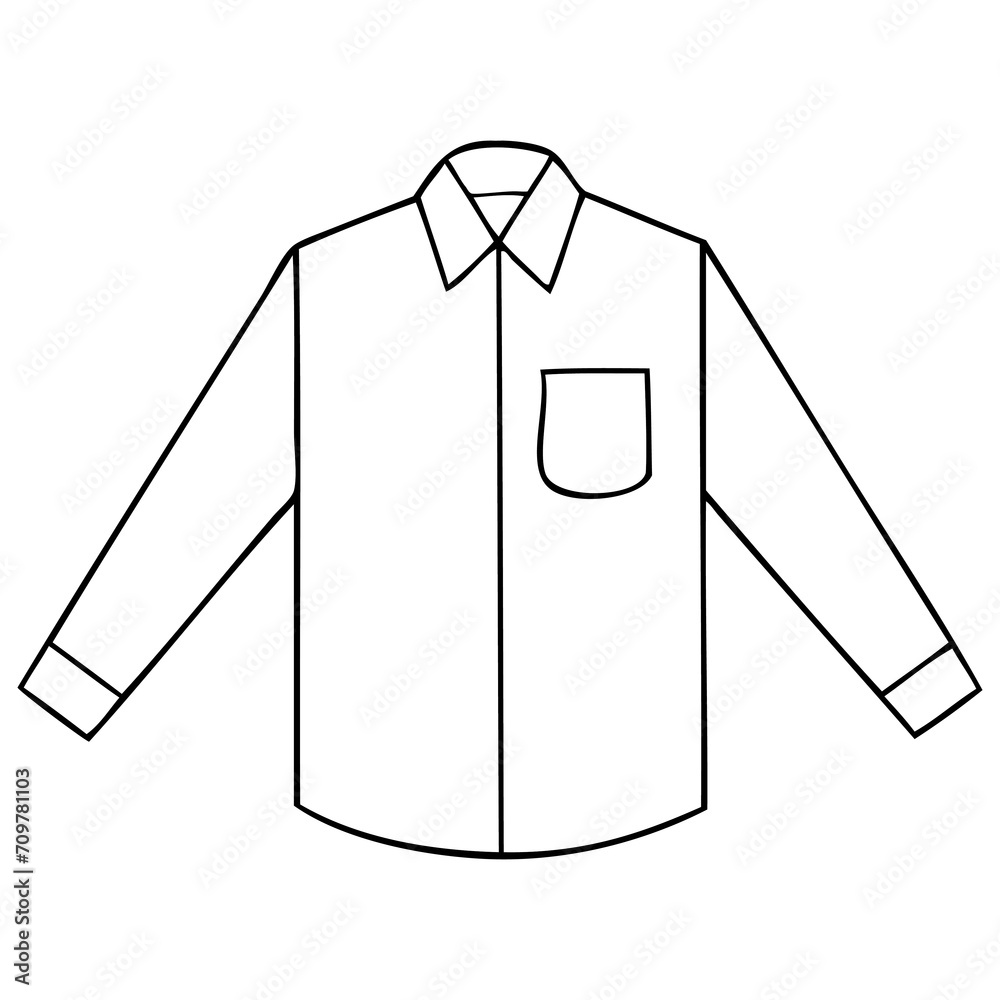 shirt line vector illustration shirt line vector illustration