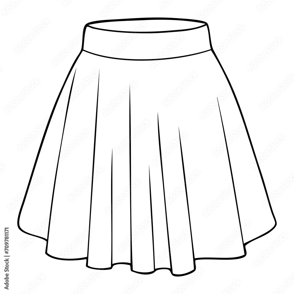 skirt line vector illustration skirt line vector illustration