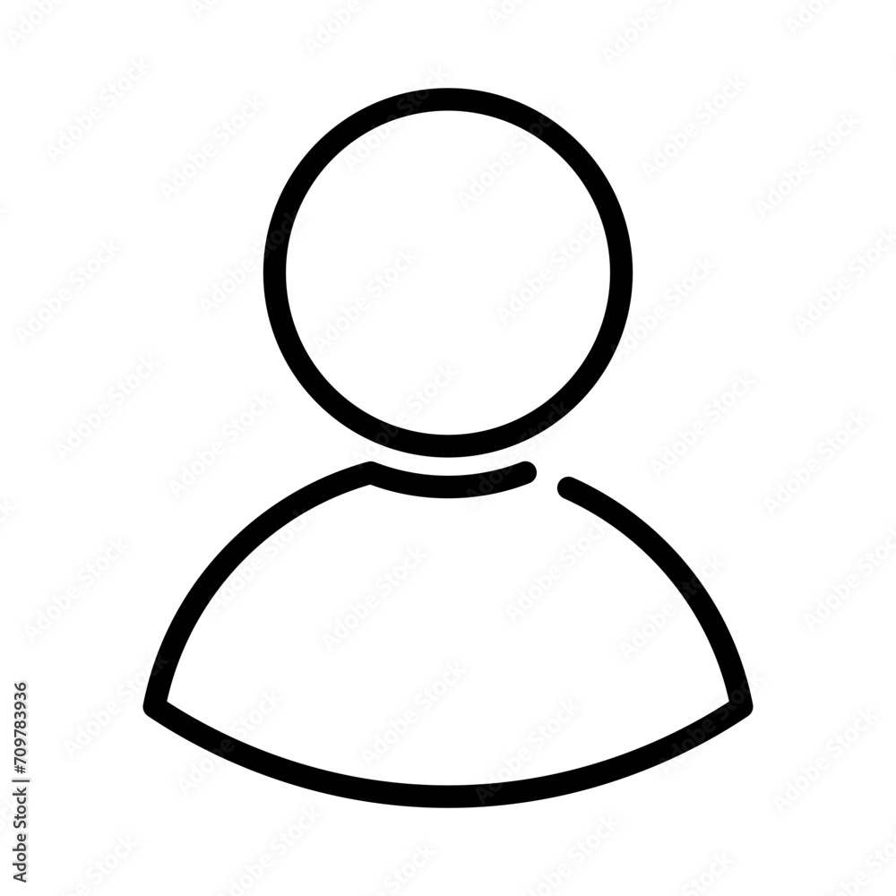 User line icon. User line icon.