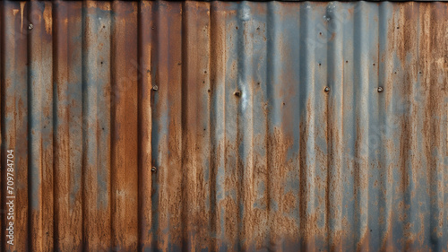 dirty rusty corrugated metal texture
