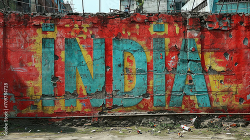 The graffiti on the wall India.