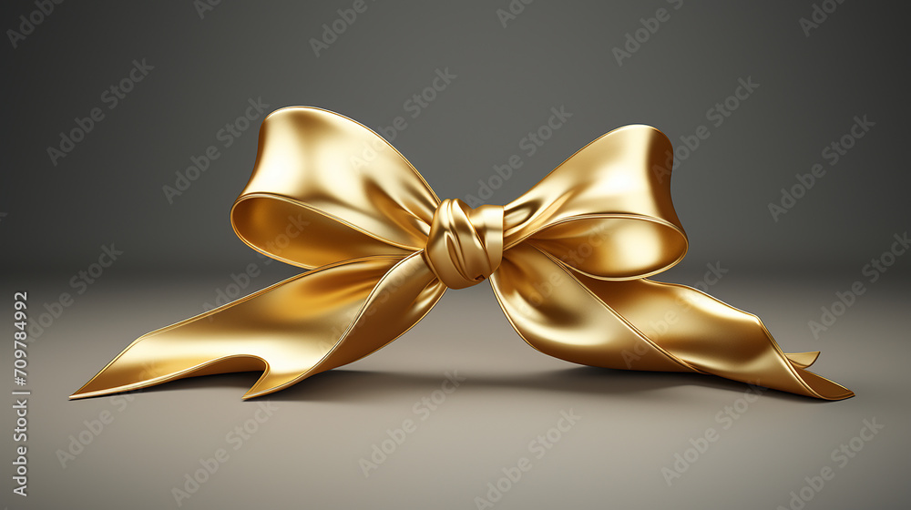 3d gold ribbon
