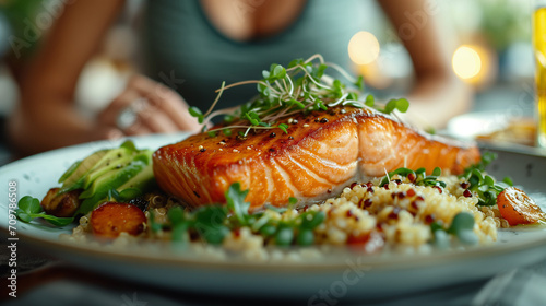 Salmon and Quinoa Power-Packed Food Dish