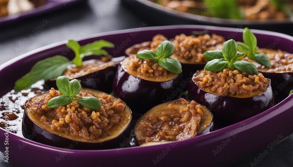 Eggplant, particularly the glossy, deep purple variety, adds a rich flavor and meaty texture