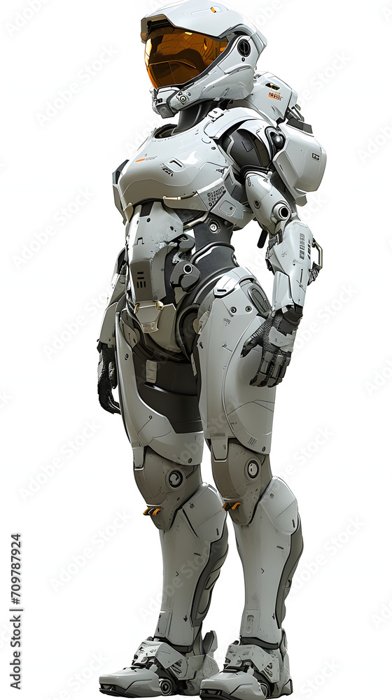 Female in a Robotic Space Suit generative ai Female in a Robotic Space Suit generative ai
