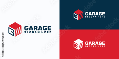 Letter G cube vector logo design photo
