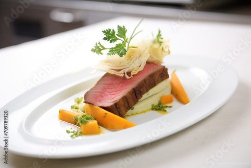 corned beef and cabbage with parsley garnish