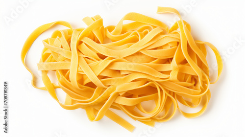 Raw fettuccine pasta photo