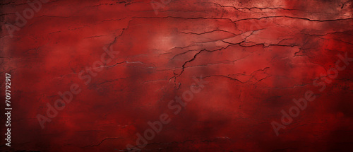 Parede vermelha de concreto com rachadura - Fundo de tela photo