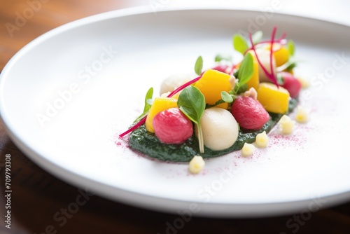 colorful gnocchi with beet, spinach, and potato