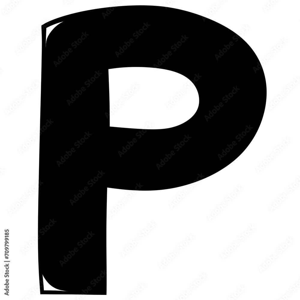 Black letter p Black letter p