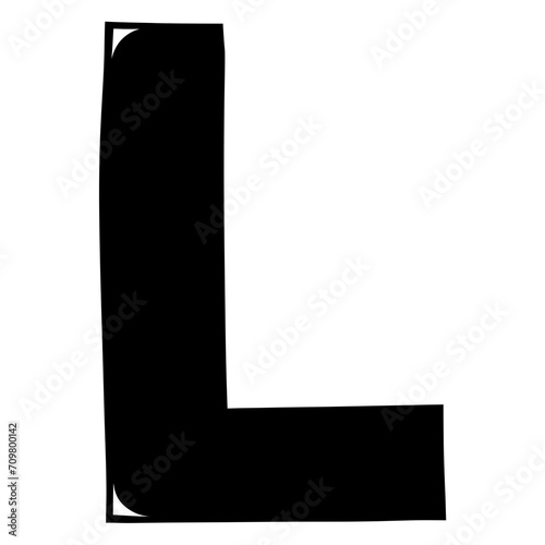 Black letter l