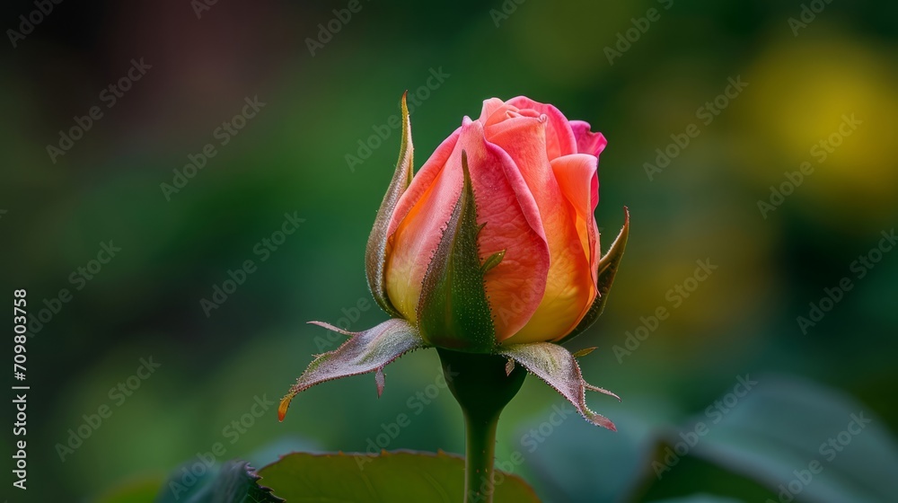 Branches of a rose tree with blossom bud. Сoncept of spring has come. Branches of a rose tree with blossom bud. Сoncept of spring has come.
