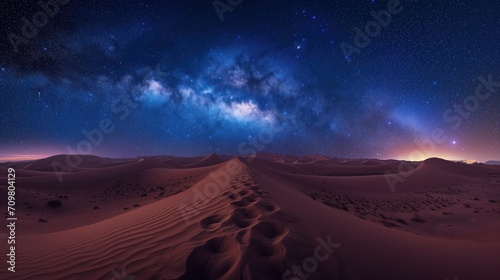 Milky way as seen from the desert - AI