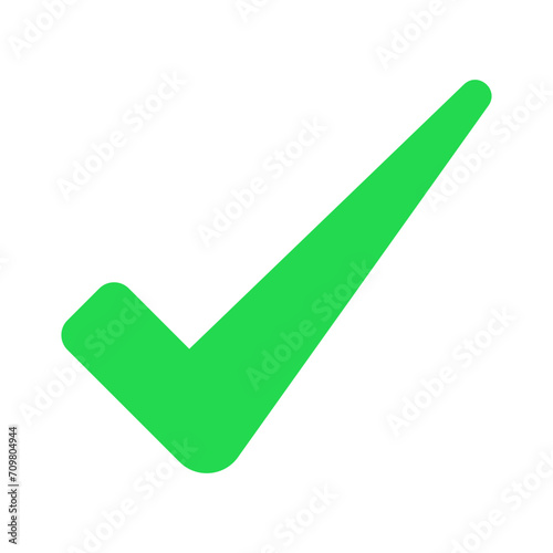Green check mark icon.