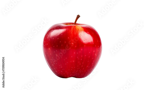 Presentation of an Apple Isolated on Transparent Background PNG.