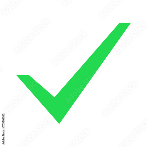 Green check mark icon.