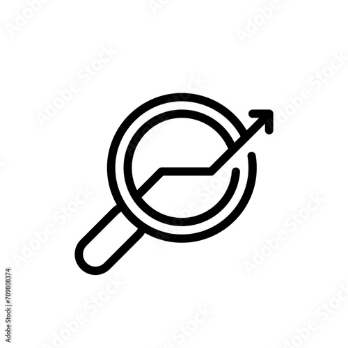 business monitoring outline icon pixel perfect for website or mobile app