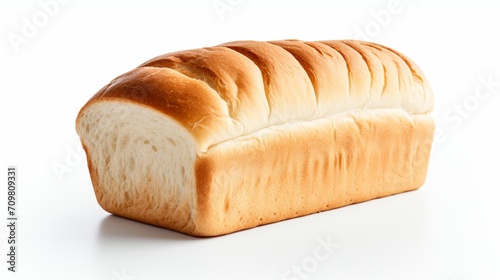 soft white bread against a white background.