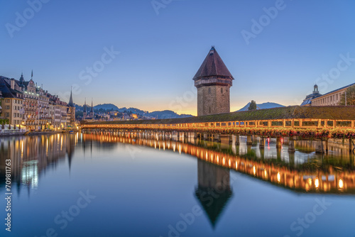 Lucerne, Switzerland Over the Reuss River