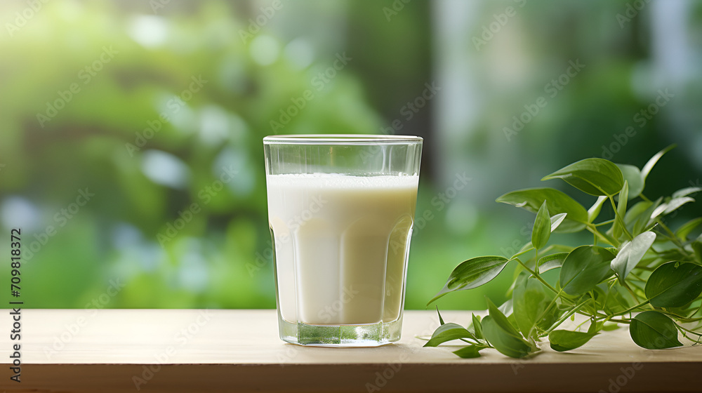 fresh milk in cilinder glass fresh milk in cilinder glass