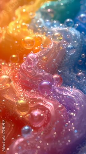 Abstract colored background of colored balls