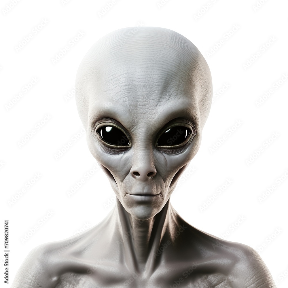 an alien on white background an alien on white background