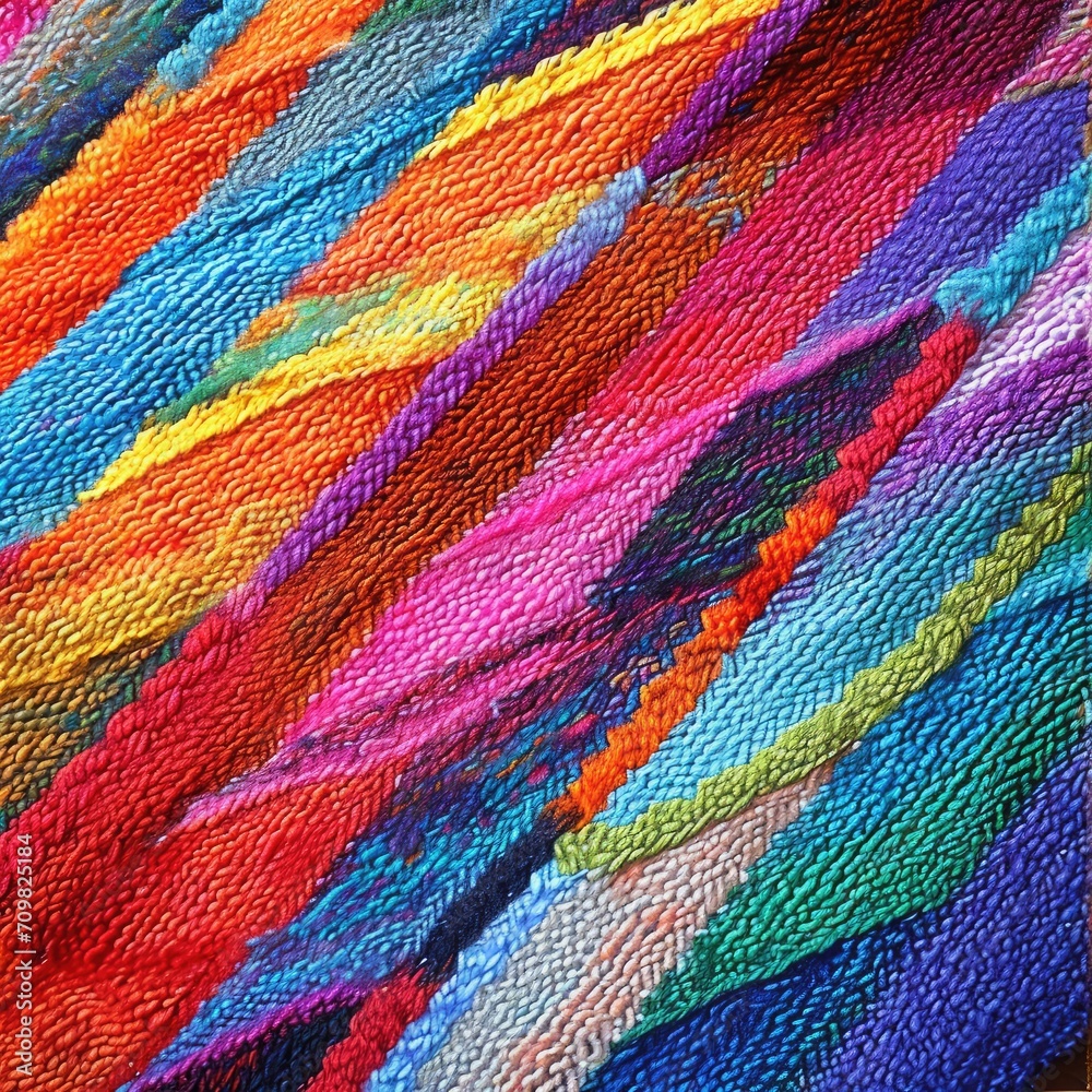 Hygiene colorful yarn woven towel