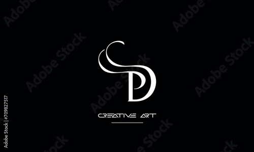 DP, PD, D, P abstract letters logo monogram