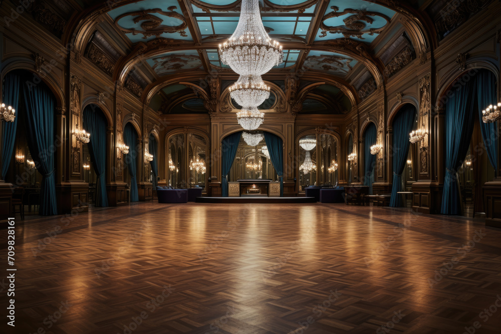 Fototapeta premium Elegant Couple Dancing at a Gala Event