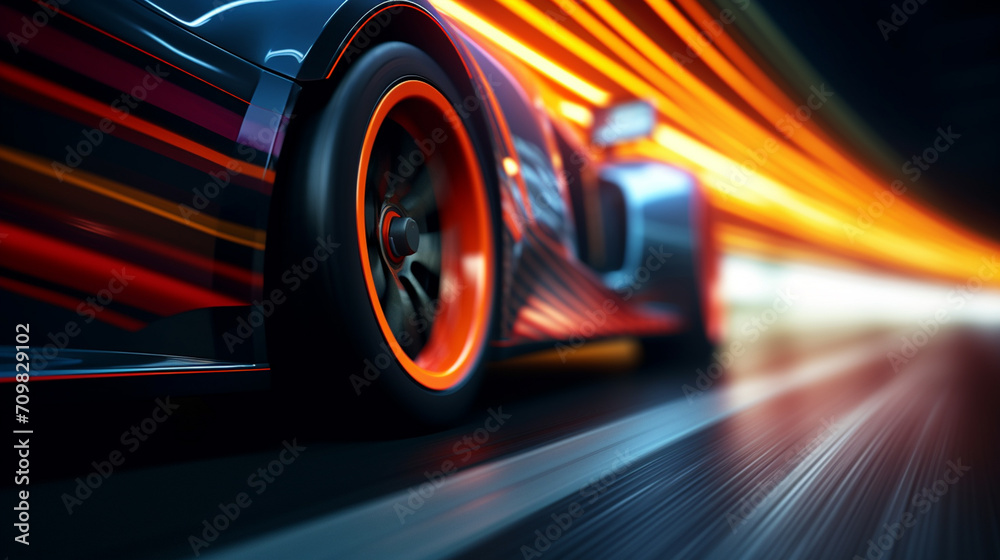 fast moving car on highway wallpaper Highway . Powerful acceleration of a supercar illustration . Closeup poster fast moving car on highway wallpaper Highway . Powerful acceleration of a supercar illustration . Closeup poster