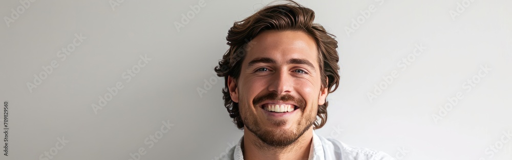 Handsome man smiling portrait