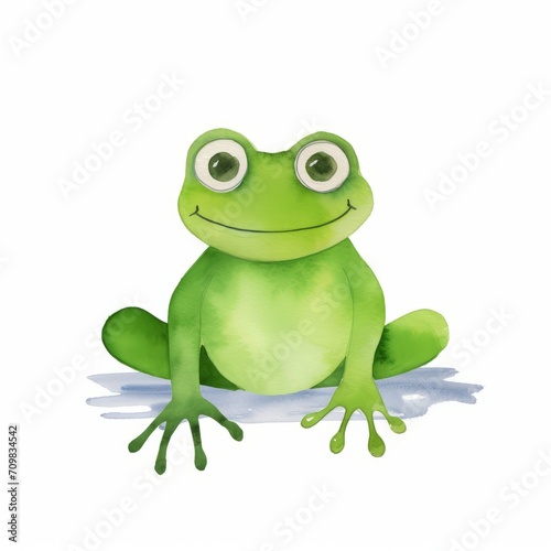 Aquarell eines niedlichen Frosch Illustration