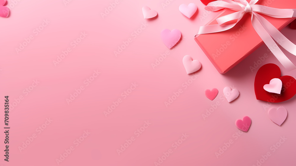 Romantic heart-shaped Valentine's Day background, symbolizing Valentine's Day, wedding, love