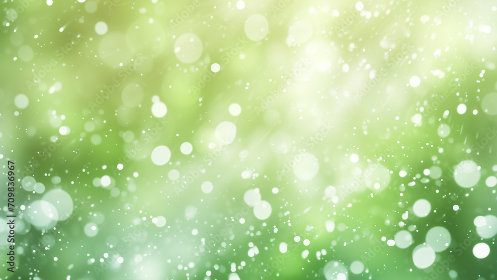White Bokeh on Green White Bokeh on Green