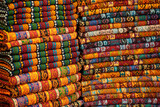 Dress and fabrics at istanbul bazar showcasing the rich and colourful tapestry of Turkish culture and clothing