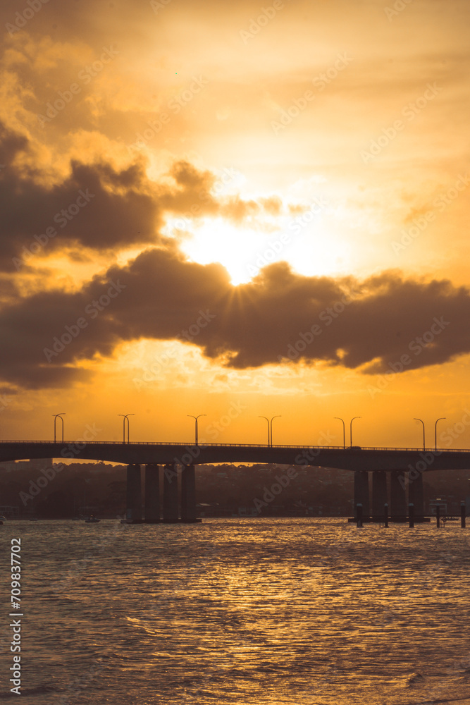 sunset at the pier