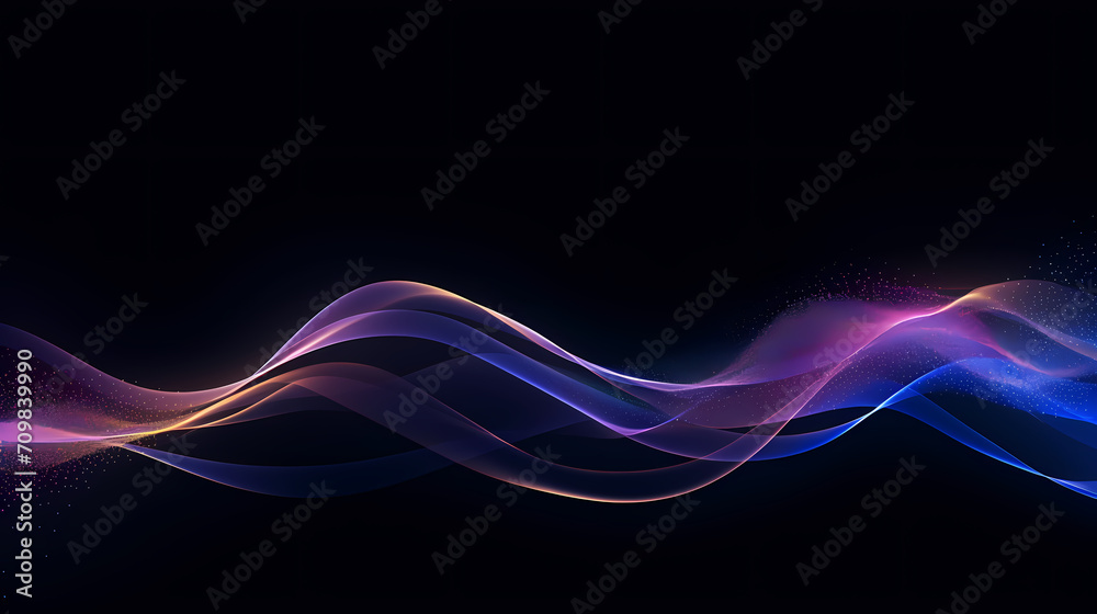 Fototapeta premium Future technology lines background, abstract future technology background