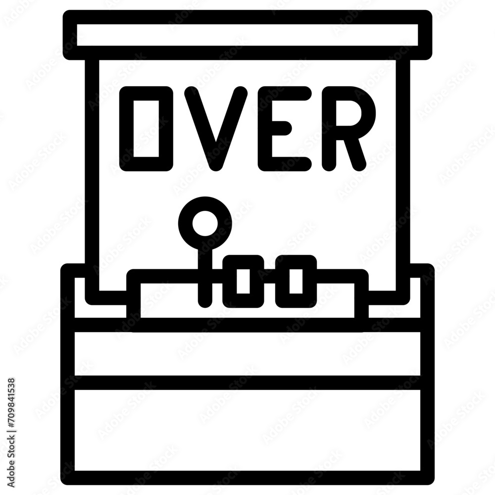 Arcade Game icon vector image. Can be used for Game Design.