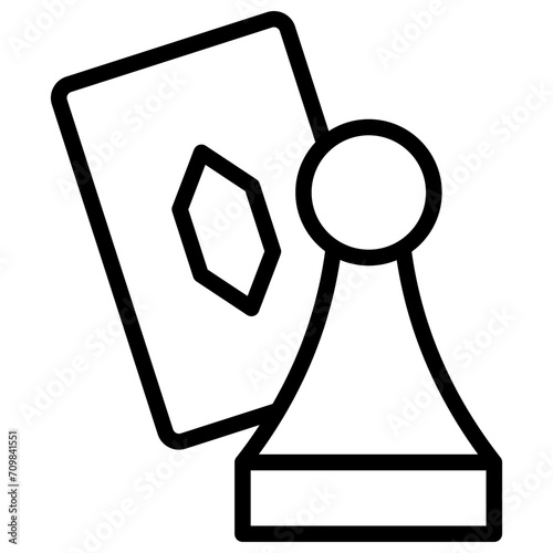 Board Game icon vector image. Can be used for Game Design.