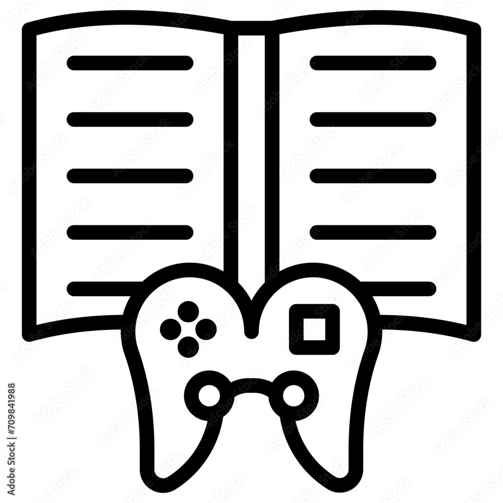 Story icon vector image. Can be used for Game Design. Story icon vector image. Can be used for Game Design.
