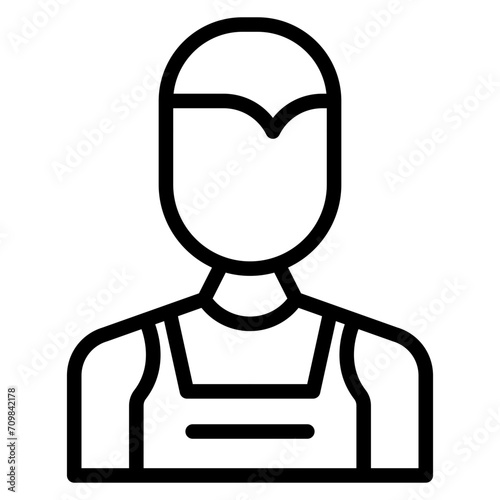 Janitor icon vector image. Can be used for Cleaning.